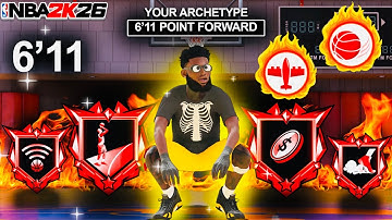 *NEW* 6’11 *POINT FORWARD* BUILD IS OVERPOWERED IN NBA 2K26! BEST POINT GUARD BUILD IN 2K26!