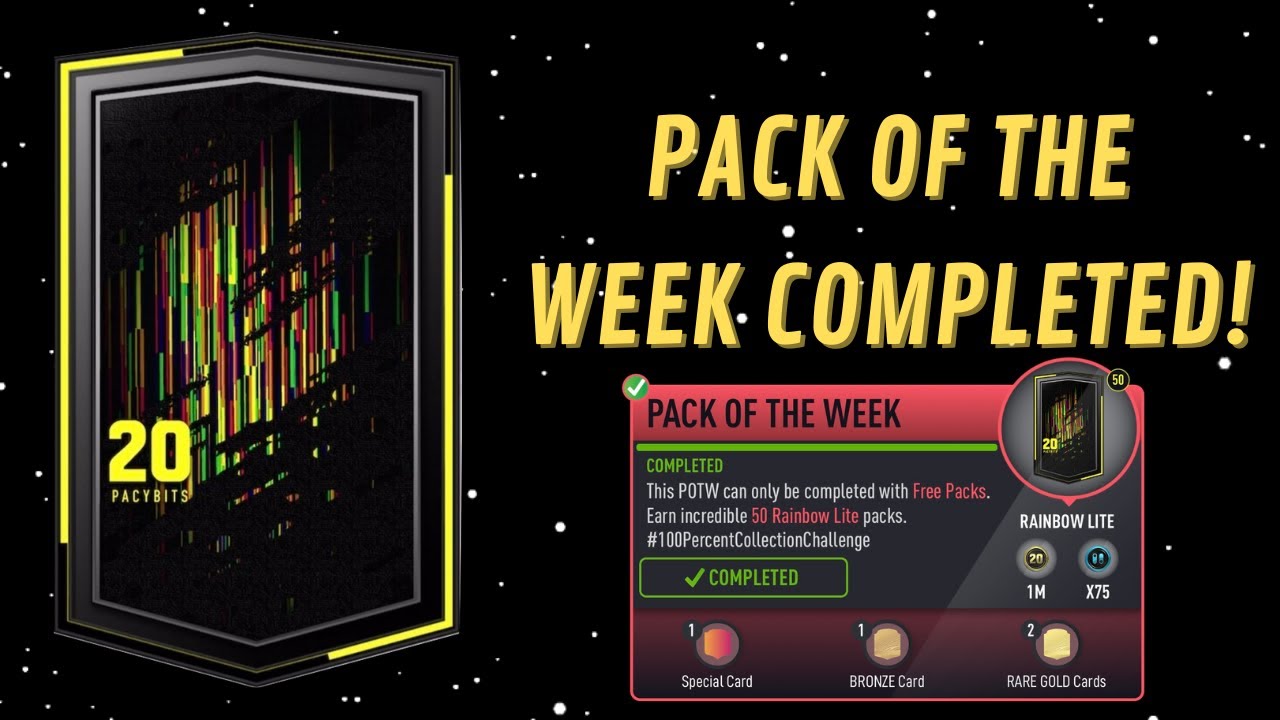 PACK OF THE WEEK COMPLETED!- 50 RAINBOW LITE PACKS!- FUT 20 Pacybits Pack Opener & Draft