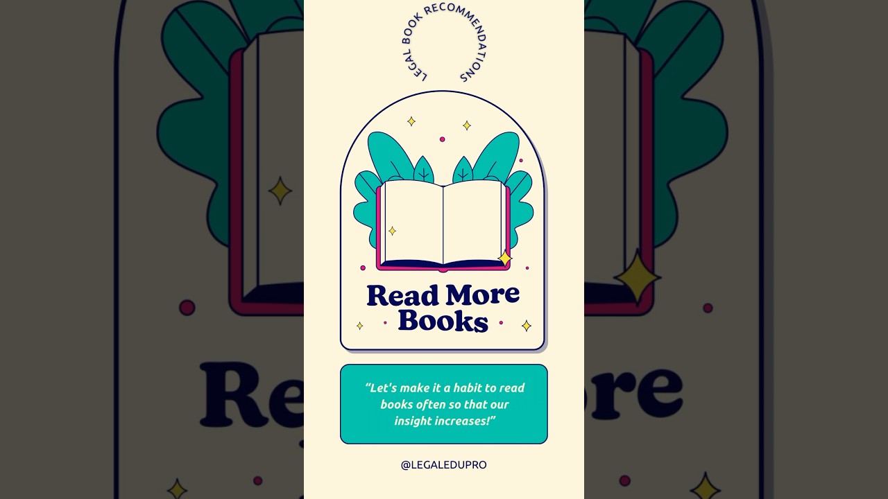 Must-Read Legal Books!📚Enhance your legal knowledge with these top picks. 
