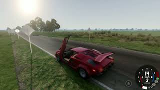 Player Profile Lamborghini Countach | Test Drive | BeamNg Drive [4k60fps]