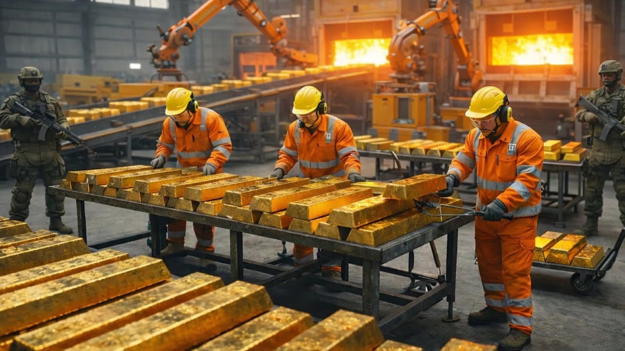 Inside the 24K Gold Factory | How Raw Mining Ore Is Turned into Pure Gold Bars