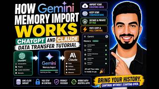 Details How Gemini Memory Import Works | ChatGPT and Claude Data Transfer Tutorial Update