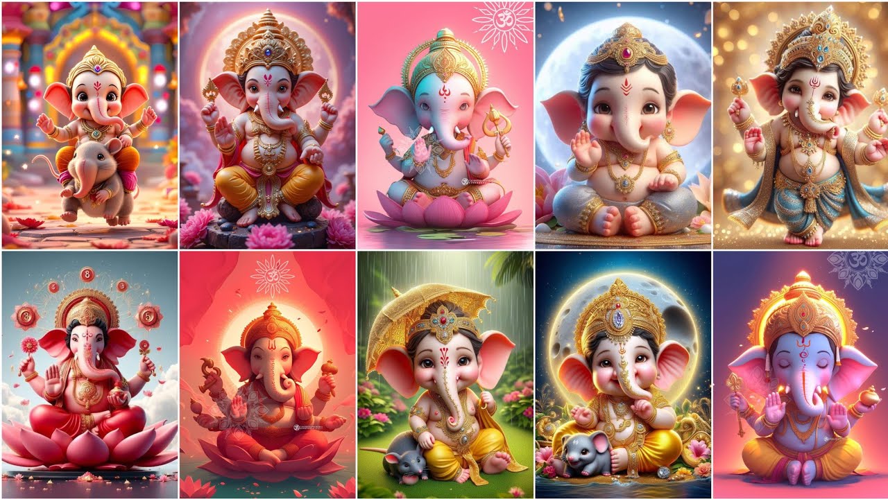 Cute Ganpati Bappa Photos | Ganesh ji Cute & Unique Photos || Ganesh ji Wallpaper Photos/pics/images