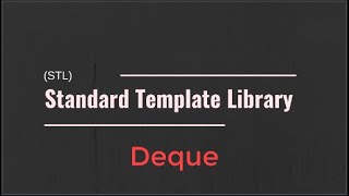 #04 [STL] - Deque