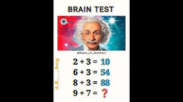 Maths IQ Test 😎 Only For Genius #shorts #ytshorts #mathgame #respect #m #viralshorts