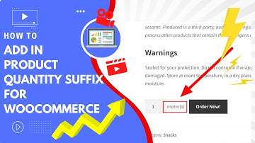Add product quantity suffix on WooCommerce product page