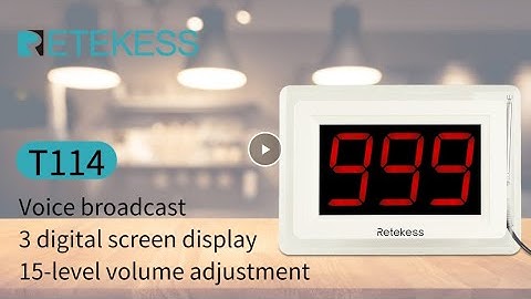 Retekess T114 Wireless Calling System Overview