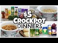 $5 EASY + HEALTHY CROCKPOT MEALS || Frugal Family Dinners in the Slow Cooker