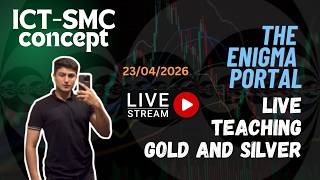 TEP Lec:38 LIVE TRADING/TEACHING/TAPE READING XAU-XAG-DXY | SMC ICT CONCEPTS 23/04/2026