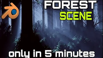 how to create dark forest sence in blender #animation #blender #3danimation
