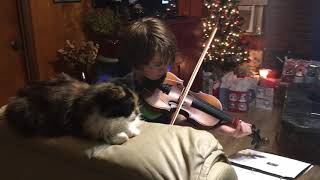 Gabe serenading the cat 😸