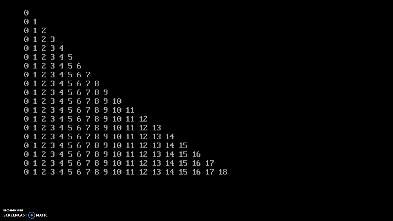 All Patterns of C in single program - YouTube