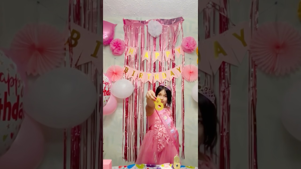 Happy 8th Birthday 🎂💕 my little 👸 Pink Princess 👑 💝 Theme: Pretty Pink Princess 💝