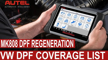 VW DPF Regeneration Coverage Autel MK808