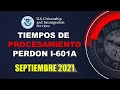 i-601a TIEMPO DE PROCESO - SEPTIEMBRE 2021