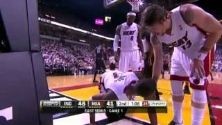 Chris Bosh Dunks on Roy Hibbert