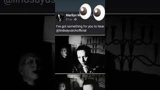 Marilyn Manson NEW post via Instagram, Twitter and Facebook and the caption 👀 #marilynmanson