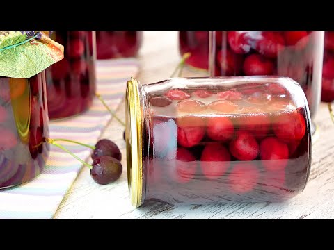🍒Черешня в сиропе на зиму! Концентрированный компот из черешни на зиму!