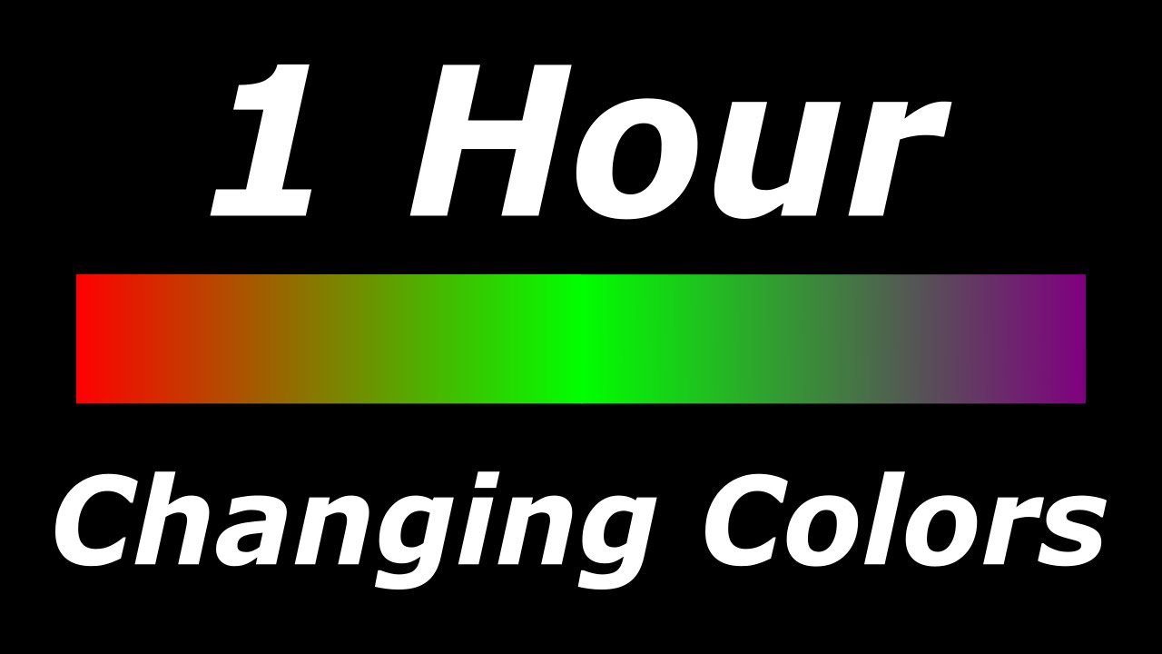 Relaxing 3 Color Changing: Red-Green-Violet/Purple Screen Led Lights [1 Hour]