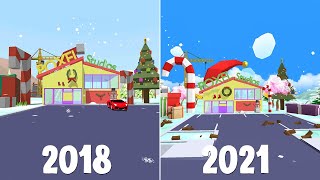 Dude Theft Wars The Christmas Update 2018 vs 2021 !!! ❄❄❄