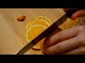 very satisfying and relaxing fruit cutting