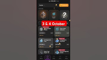 Hashcats Daily Combo stake code 3 & 4 October | Combo Today Card #Hashcats #code #airdrop #combo