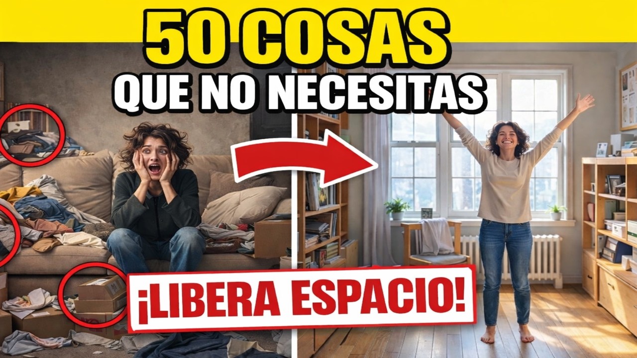 50 COSAS que NO Necesitas en tu CASA | Cómo LIBERAR ESPACIO, Eliminar Desorden y Recuperar CALMA