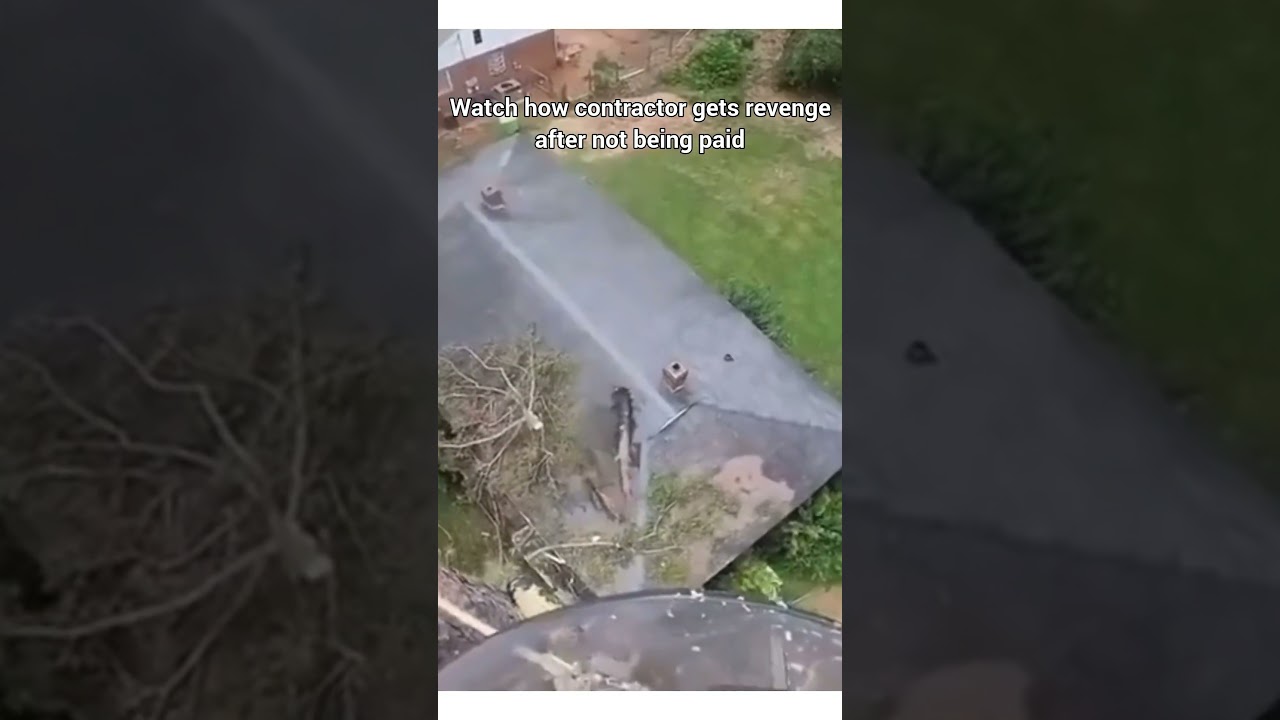 Watch how contractor gets revenge after not being paid