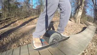 Bentonville Arkansas mountain bike trail on a Onewheel