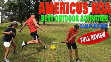BEST FREE CAMPGROUND AMENITIES WE HAVE EVER SEEN / AMERICUS KOA