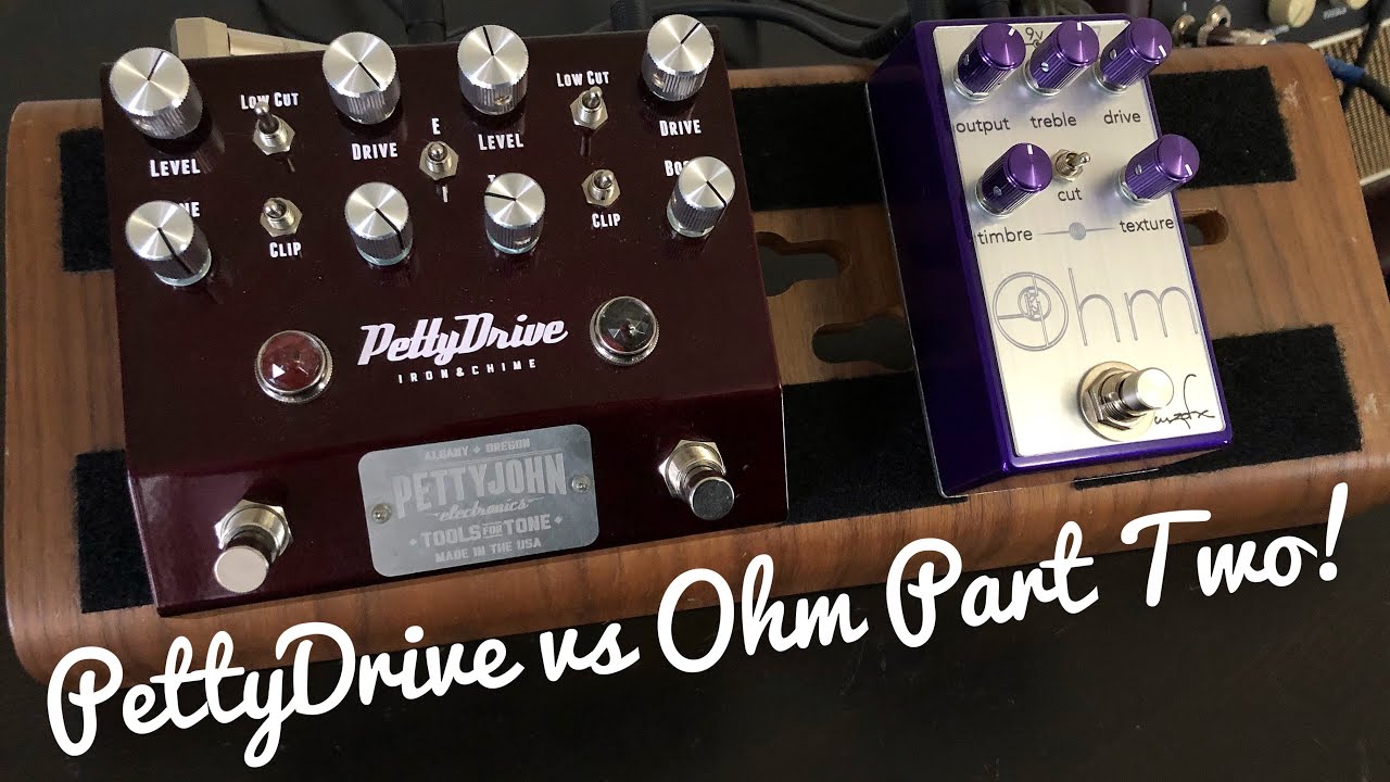 Iron drive vs Ohm Drive V2! The MZO FX Ohm Drive Vs The PettyJohn PettyDrive! (PART 2!)