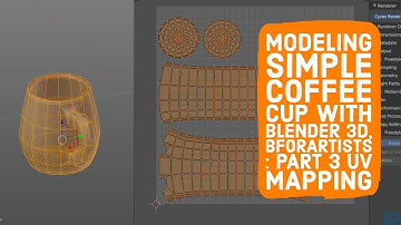 Modeling Simple Coffee cup with Blender 3D, Bforartists Version Part 3 UV Mapping
