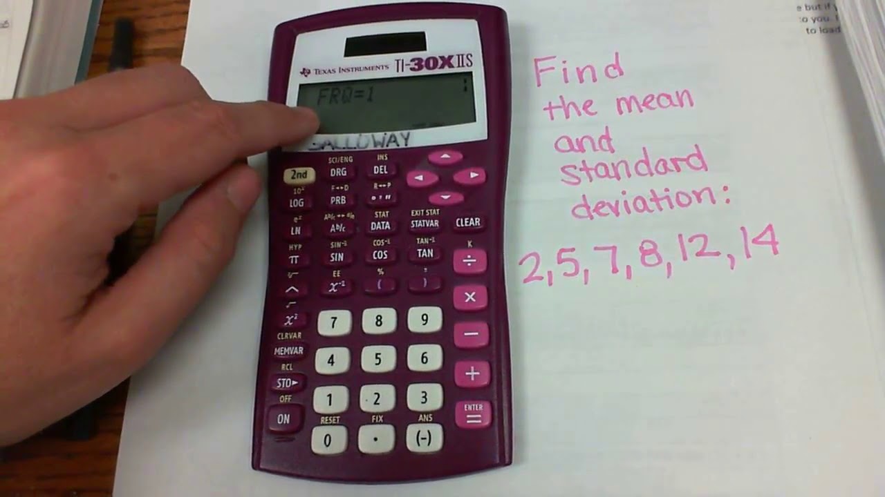 MAT146 - How to use the scientific calculator for statistics - YouTube