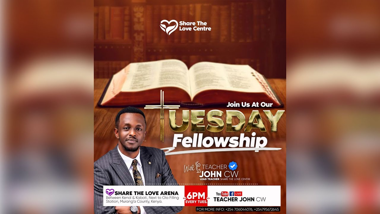 WELCOME TO TUESDAY FELLOWSHIP WITH TR.JOHN CW || 04-06-2024 - YouTube