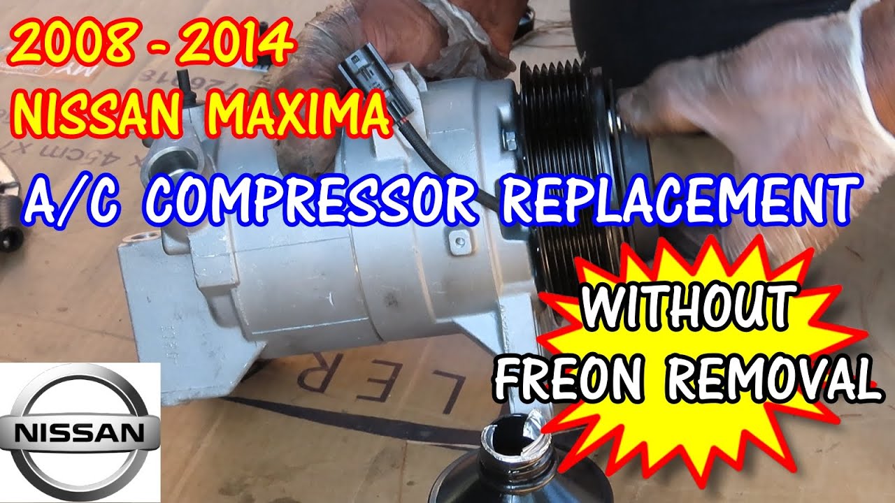 BEST VIDEO ANYWHERE! 2008-2014 Nissan Maxima - AC Compressor