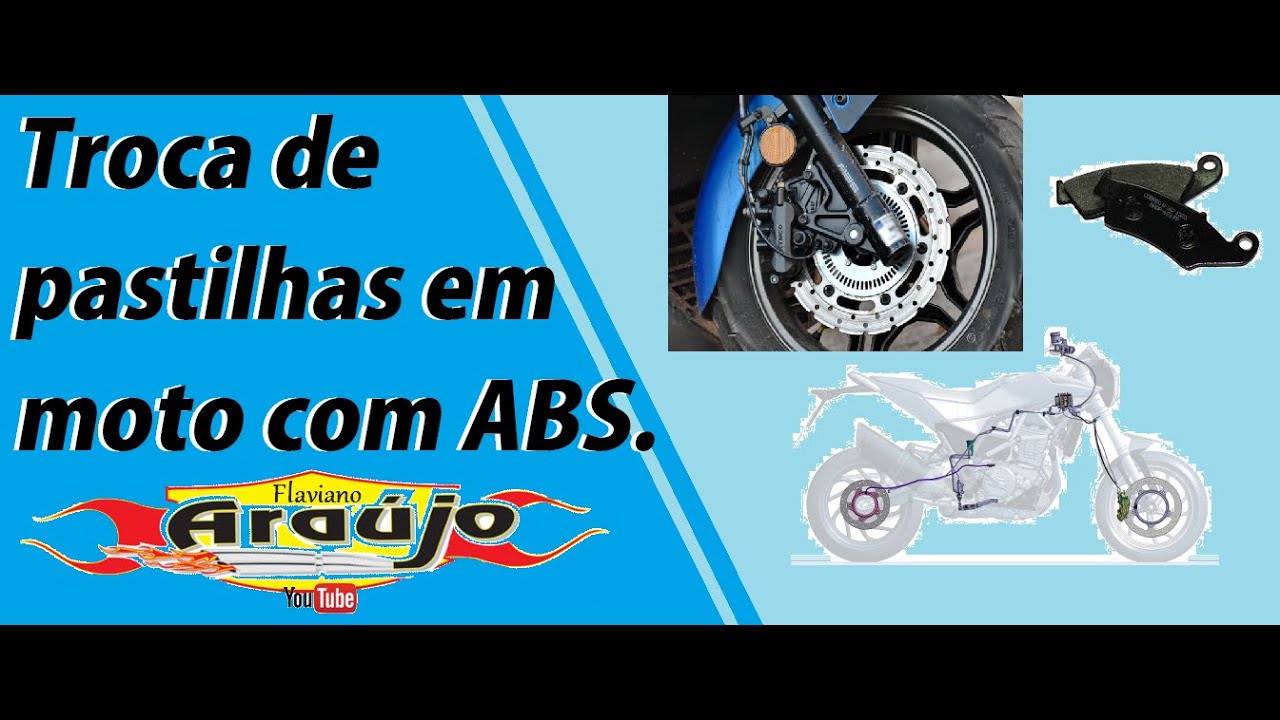 Como Trocar Pastilha de freio de moto com ABS. Simples e fácil.