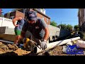 Installing Underground Leader Drains Drainage Pipes for a New Construction Single Family Home