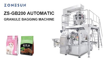 Automatic Bagging Machine Granule Doypack Pet Food Grain Packet Particles Packaging Machine