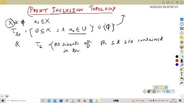 Point inclusion  Topology