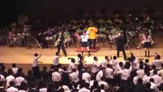 「学園天国」　フィンガー５　戸富貴祭2008　吹奏楽部