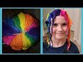 Pinwheel Technique - Rainbow Hair