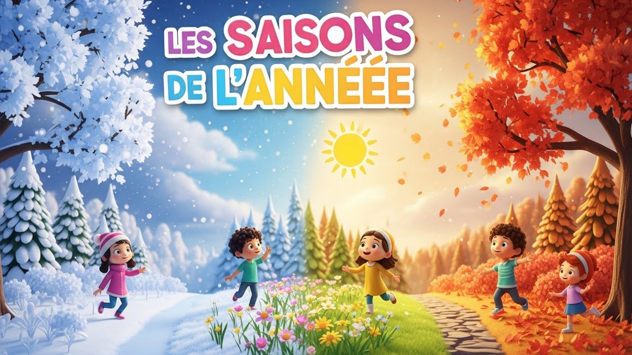 LES SAISONS DE L’ANNÉE 🌸☀️🍂 ️ – Comptine pour enfants | Apprendre les ...