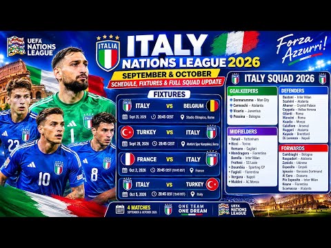 4play x jnetoto - 🇮🇹 Nations League Italia 2026 | Jadwal September & Oktober, Pertandingan & Pembaruan Skuad Lengkap