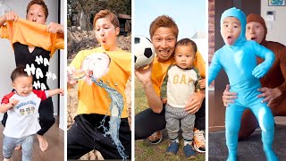 【Pop Dad🕺🎉】 Yoshipapa's funny video🥳🥳🥳#よしパパ#baby #dad#checkitout 👍#happening💥#gags