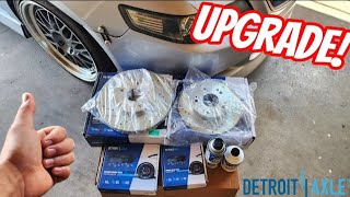 Installing New Brake Pads and Rotors On The Daily! | Detroit Axle | 2004 Acura Tsx