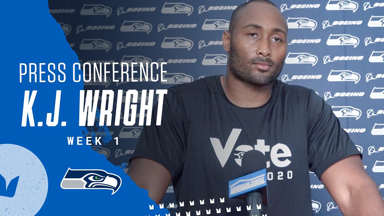 K.J. Wright 2020 Week 1 Press Conference - YouTube