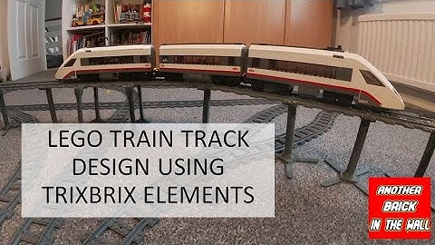 LEGO TRAIN TRACK LAYOUT USING TRIXBRIX ELEMENTS