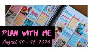 Plan With Me August 10 - 16 2026 Bright Leftovers Samplers Standard Vertical Plan B Planner