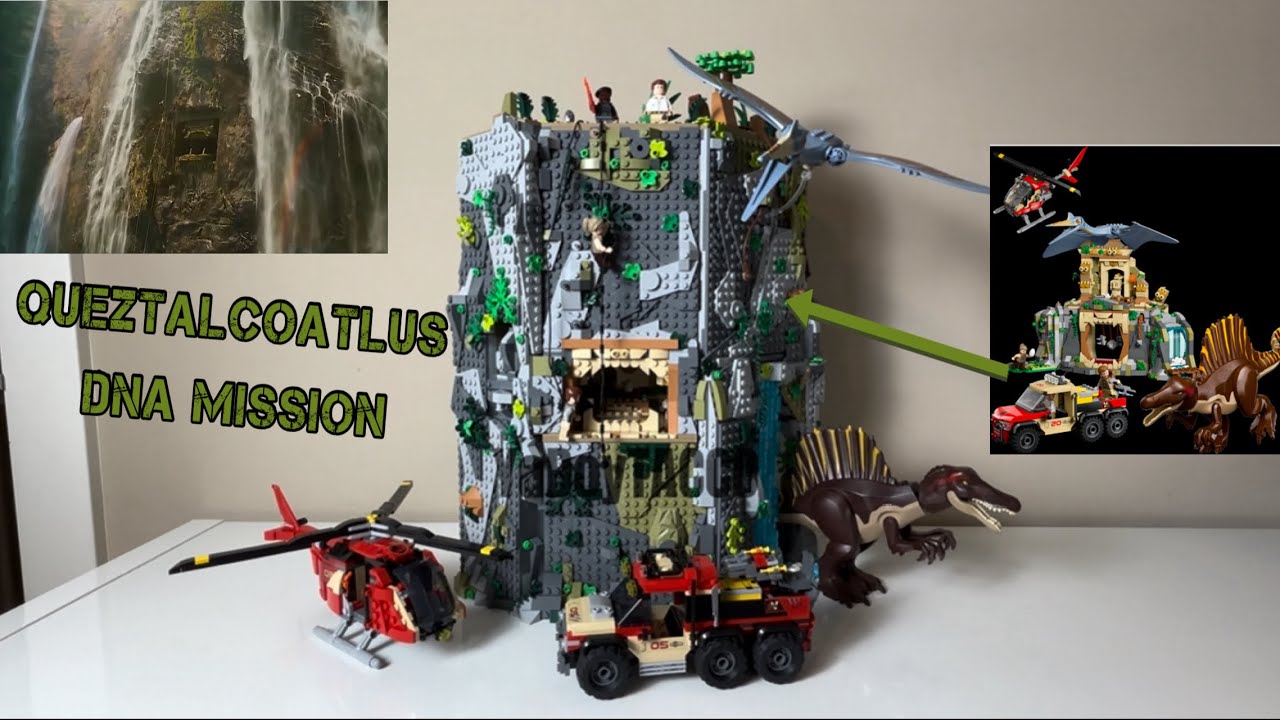 LEGO Jurassic World Rebirth: Queztalcoatlus and Spinosaurus Mission | Speed Build + Customizations