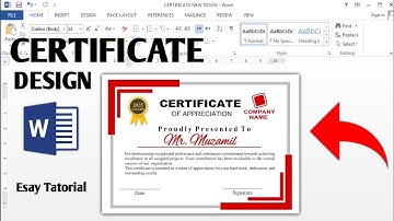  Certificate Design in MS Word | Easy Certificate of Appreciation Design 2025 | MS Word Tutorial